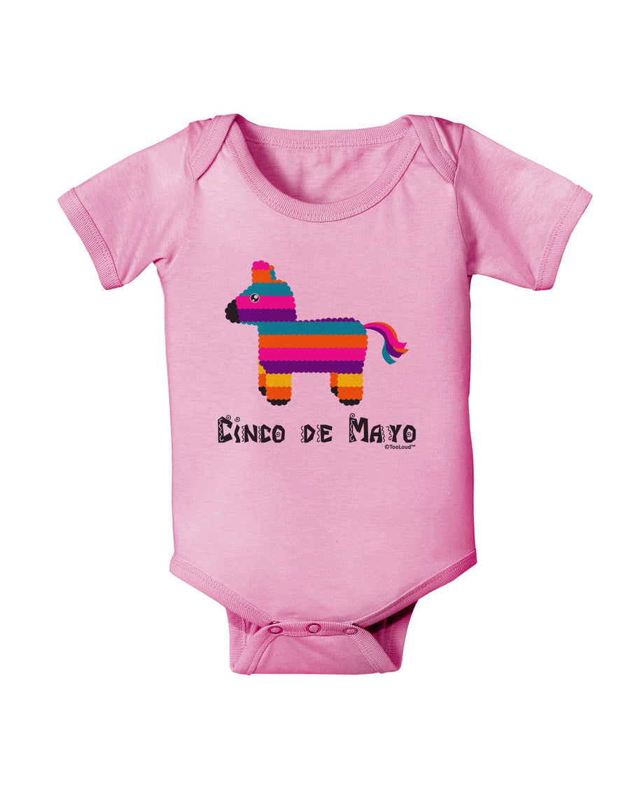 Colorful Pinata Design - Cinco de Mayo Baby Romper Bodysuit by TooLoud-Baby Romper-TooLoud-White-06-Months-Davson Sales