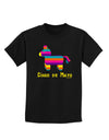 Colorful Pinata Design - Cinco de Mayo Childrens Dark T-Shirt by TooLoud-Childrens T-Shirt-TooLoud-Black-X-Small-Davson Sales