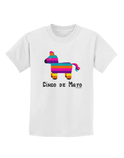 Colorful Pinata Design - Cinco de Mayo Childrens T-Shirt by TooLoud-Childrens T-Shirt-TooLoud-White-X-Small-Davson Sales