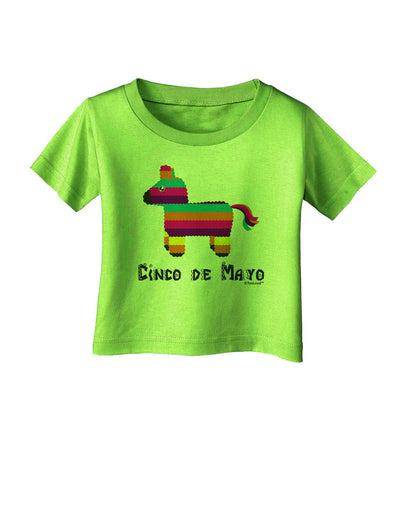 Colorful Pinata Design - Cinco de Mayo Infant T-Shirt by TooLoud-Infant T-Shirt-TooLoud-Lime-Green-06-Months-Davson Sales