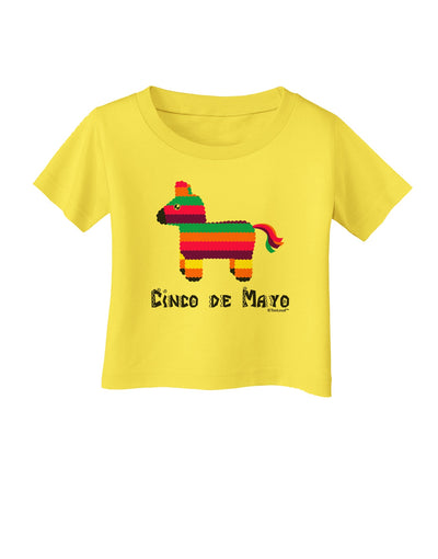 Colorful Pinata Design - Cinco de Mayo Infant T-Shirt by TooLoud-Infant T-Shirt-TooLoud-Yellow-06-Months-Davson Sales