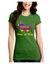 Colorful Pinata Design - Cinco de Mayo Juniors Crew Dark T-Shirt by TooLoud-T-Shirts Juniors Tops-TooLoud-Kiwi-Green-Juniors Fitted X-Small-Davson Sales