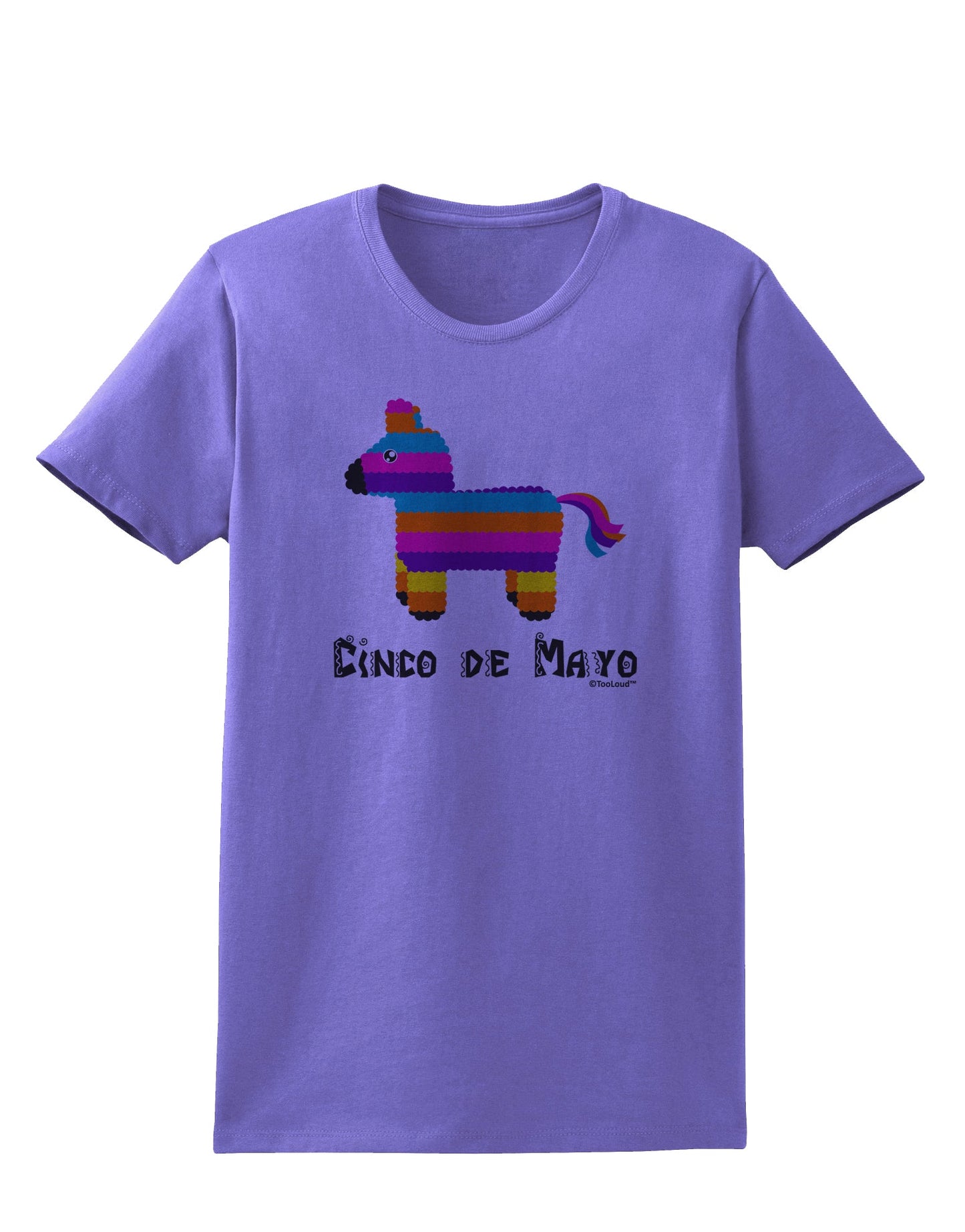 Colorful Pinata Design - Cinco de Mayo Womens T-Shirt by TooLoud-Womens T-Shirt-TooLoud-Violet-X-Small-Davson Sales