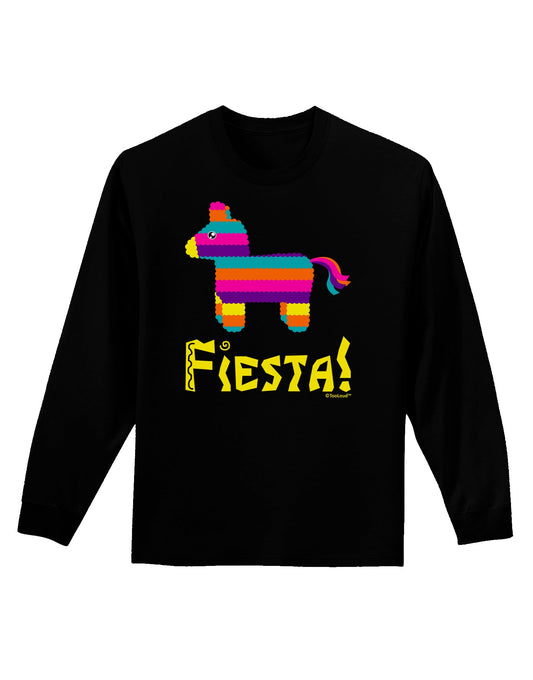 Colorful Pinata Design - Fiesta Adult Long Sleeve Dark T-Shirt by TooLoud-TooLoud-Black-Small-Davson Sales