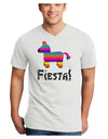 Colorful Pinata Design - Fiesta Adult V-Neck T-shirt by TooLoud-Mens V-Neck T-Shirt-TooLoud-White-Small-Davson Sales