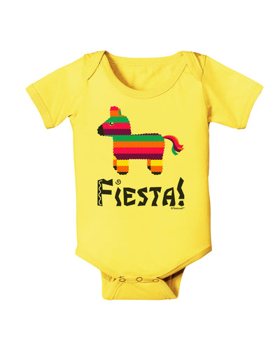 Colorful Pinata Design - Fiesta Baby Romper Bodysuit by TooLoud-Baby Romper-TooLoud-Yellow-06-Months-Davson Sales