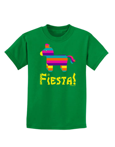 Colorful Pinata Design - Fiesta Childrens Dark T-Shirt by TooLoud-Childrens T-Shirt-TooLoud-Kelly-Green-X-Small-Davson Sales