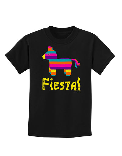 Colorful Pinata Design - Fiesta Childrens Dark T-Shirt by TooLoud-Childrens T-Shirt-TooLoud-Black-X-Small-Davson Sales