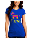 Colorful Pinata Design - Fiesta Juniors Crew Dark T-Shirt by TooLoud-T-Shirts Juniors Tops-TooLoud-Royal-Blue-Juniors Fitted Small-Davson Sales