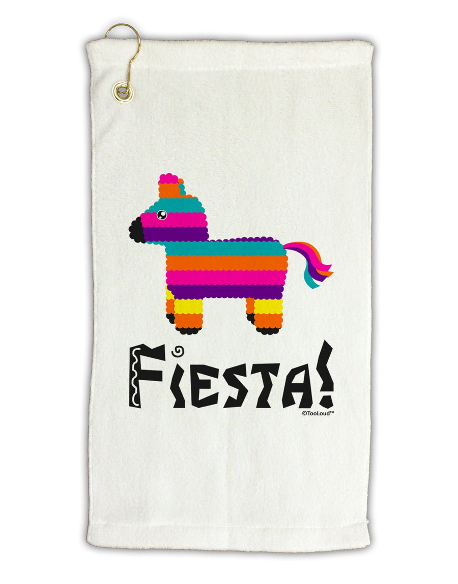 Colorful Pinata Design - Fiesta Micro Terry Gromet Golf Towel 16 x 25 inch by TooLoud-Golf Towel-TooLoud-White-Davson Sales