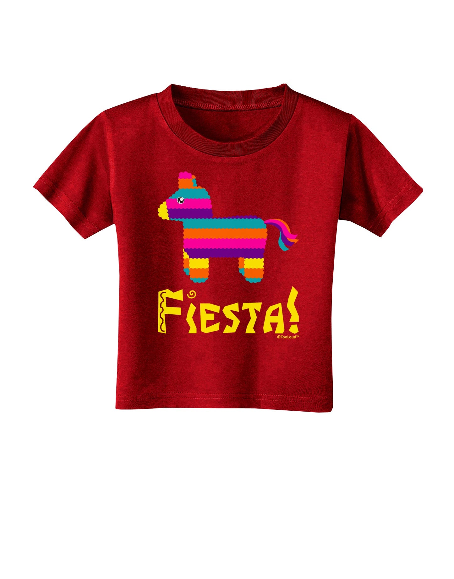 Colorful Pinata Design - Fiesta Toddler T-Shirt Dark by TooLoud-Toddler T-Shirt-TooLoud-Red-2T-Davson Sales
