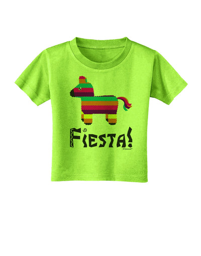 Colorful Pinata Design - Fiesta Toddler T-Shirt by TooLoud-Toddler T-Shirt-TooLoud-Lime-Green-2T-Davson Sales