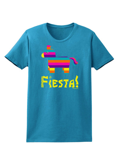 Colorful Pinata Design - Fiesta Womens Dark T-Shirt by TooLoud-Womens T-Shirt-TooLoud-Turquoise-X-Small-Davson Sales