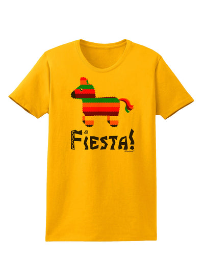 Colorful Pinata Design - Fiesta Womens T-Shirt by TooLoud-Womens T-Shirt-TooLoud-Gold-X-Small-Davson Sales