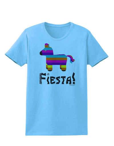 Colorful Pinata Design - Fiesta Womens T-Shirt by TooLoud-Womens T-Shirt-TooLoud-Aquatic-Blue-X-Small-Davson Sales