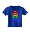 Colorful Rainbow Mustaches Toddler T-Shirt Dark-Toddler T-Shirt-TooLoud-Royal-Blue-2T-Davson Sales