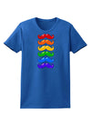 Colorful Rainbow Mustaches Womens Dark T-Shirt-TooLoud-Royal-Blue-X-Small-Davson Sales