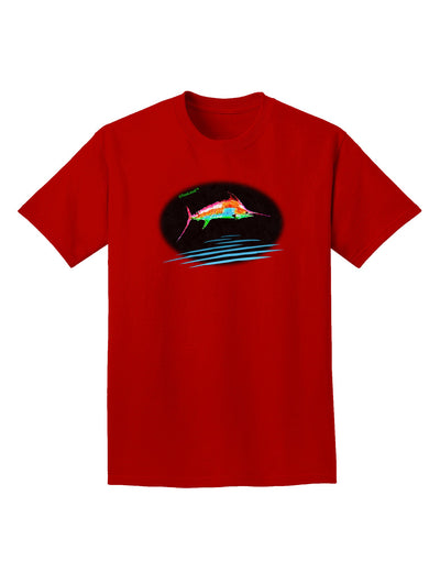 Colorful Swordfish Watercolor Adult Dark T-Shirt-Mens T-Shirt-TooLoud-Red-Small-Davson Sales