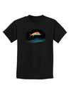 Colorful Swordfish Watercolor Childrens Dark T-Shirt-Childrens T-Shirt-TooLoud-Black-X-Small-Davson Sales