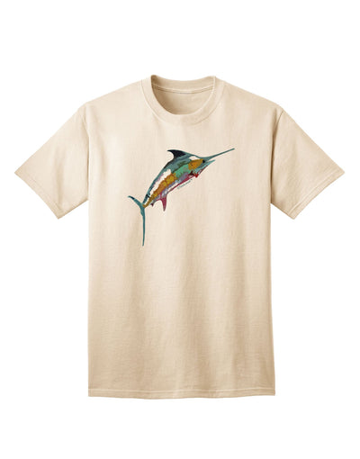 Colorful Vector Swordfish Adult T-Shirt-Mens T-Shirt-TooLoud-Natural-Small-Davson Sales