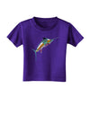 Colorful Vector Swordfish Toddler T-Shirt Dark-Toddler T-Shirt-TooLoud-Purple-2T-Davson Sales