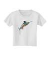 Colorful Vector Swordfish Toddler T-Shirt-Toddler T-Shirt-TooLoud-White-2T-Davson Sales