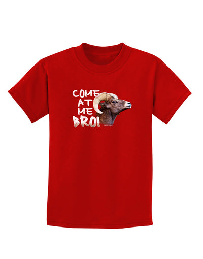 Come At Me Bro Big Horn Childrens Dark T-Shirt-Childrens T-Shirt-TooLoud-Red-X-Small-Davson Sales