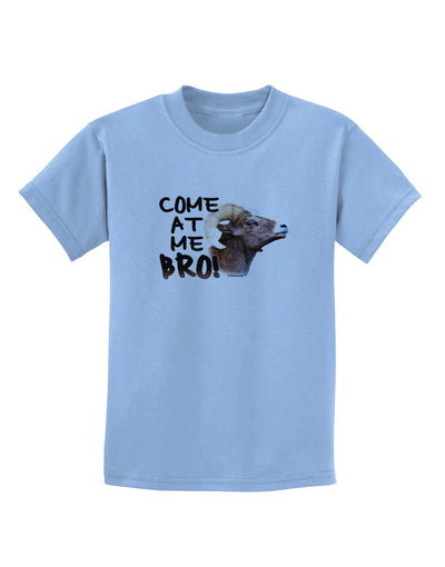 Come At Me Bro Big Horn Childrens T-Shirt-Childrens T-Shirt-TooLoud-Light-Blue-X-Small-Davson Sales