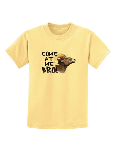 Come At Me Bro Big Horn Childrens T-Shirt-Childrens T-Shirt-TooLoud-Daffodil-Yellow-X-Small-Davson Sales