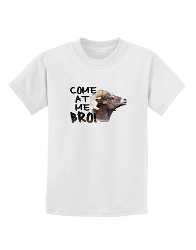 Come At Me Bro Big Horn Childrens T-Shirt-Childrens T-Shirt-TooLoud-White-X-Small-Davson Sales