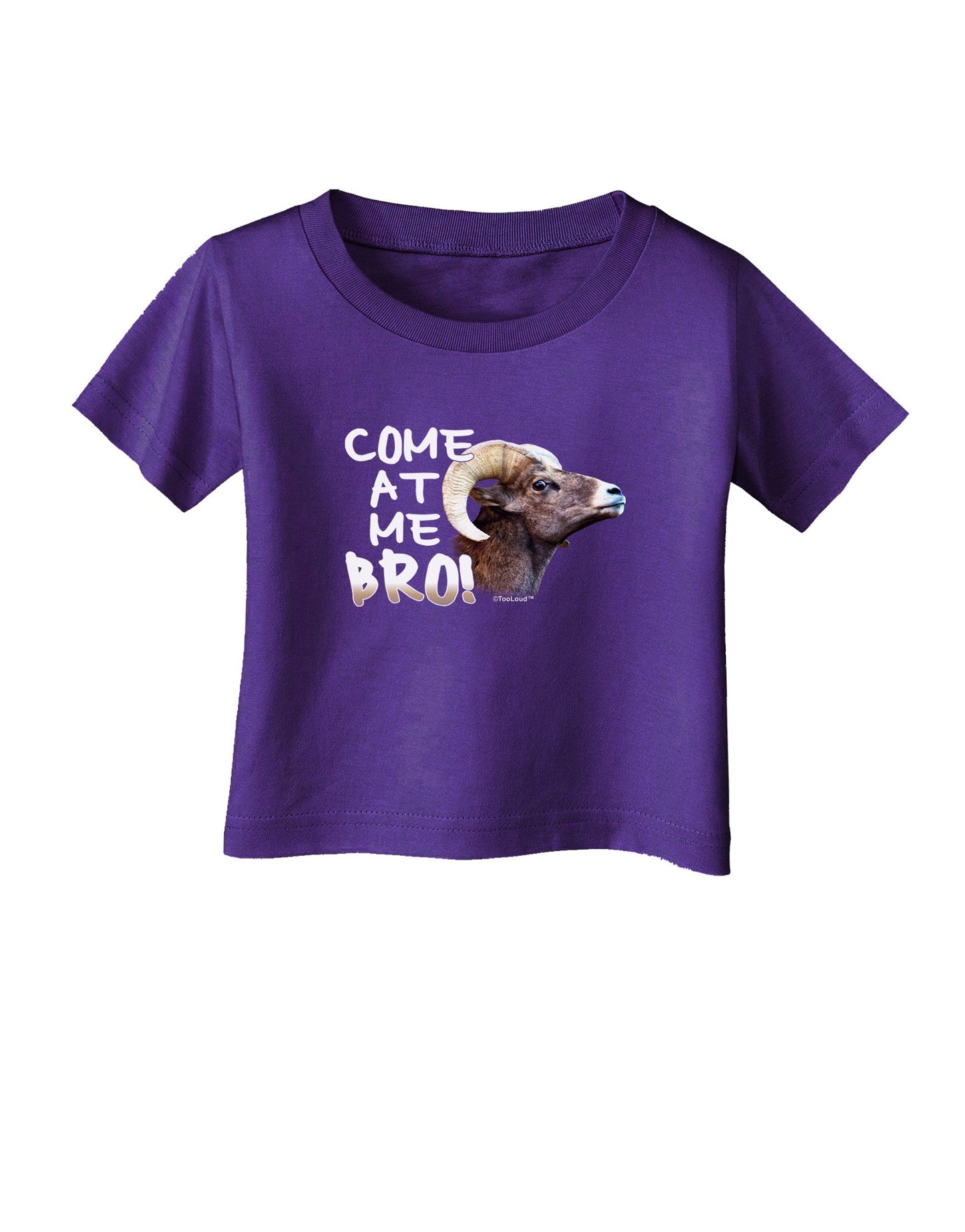 Come At Me Bro Big Horn Infant T-Shirt Dark-Infant T-Shirt-TooLoud-Purple-06-Months-Davson Sales