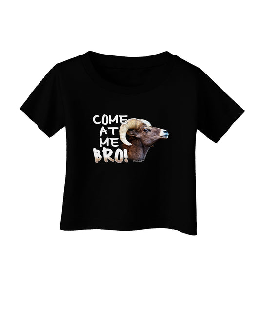Come At Me Bro Big Horn Infant T-Shirt Dark-Infant T-Shirt-TooLoud-Black-06-Months-Davson Sales