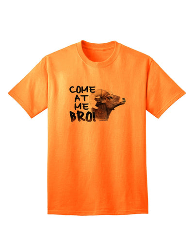 Come At Me Bro Big Horn Premium Adult T-Shirt Collection-Mens T-shirts-TooLoud-Neon-Orange-Small-Davson Sales