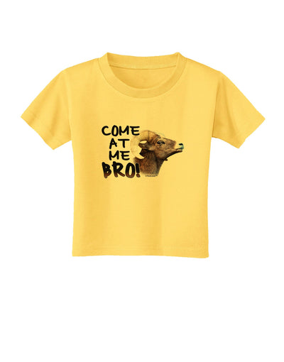 Come At Me Bro Big Horn Toddler T-Shirt-Toddler T-Shirt-TooLoud-Yellow-2T-Davson Sales