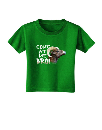 Come At Me Bro Big Horn Toddler T-Shirt Dark-Toddler T-Shirt-TooLoud-Clover-Green-2T-Davson Sales