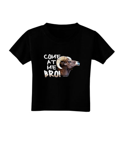 Come At Me Bro Big Horn Toddler T-Shirt Dark-Toddler T-Shirt-TooLoud-Black-2T-Davson Sales