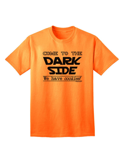 Come To The Dark Side - Cookies Adult T-Shirt-Mens T-Shirt-TooLoud-Neon-Orange-Small-Davson Sales