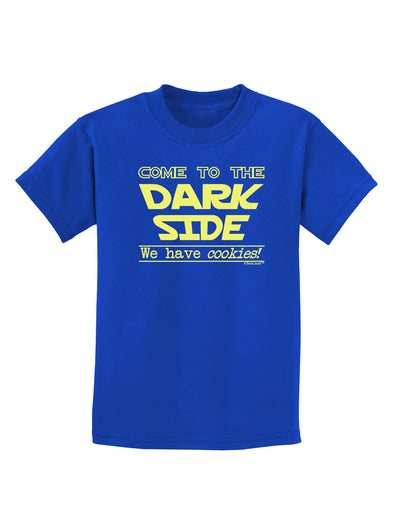 Come To The Dark Side - Cookies Childrens Dark T-Shirt-Childrens T-Shirt-TooLoud-Royal-Blue-X-Small-Davson Sales