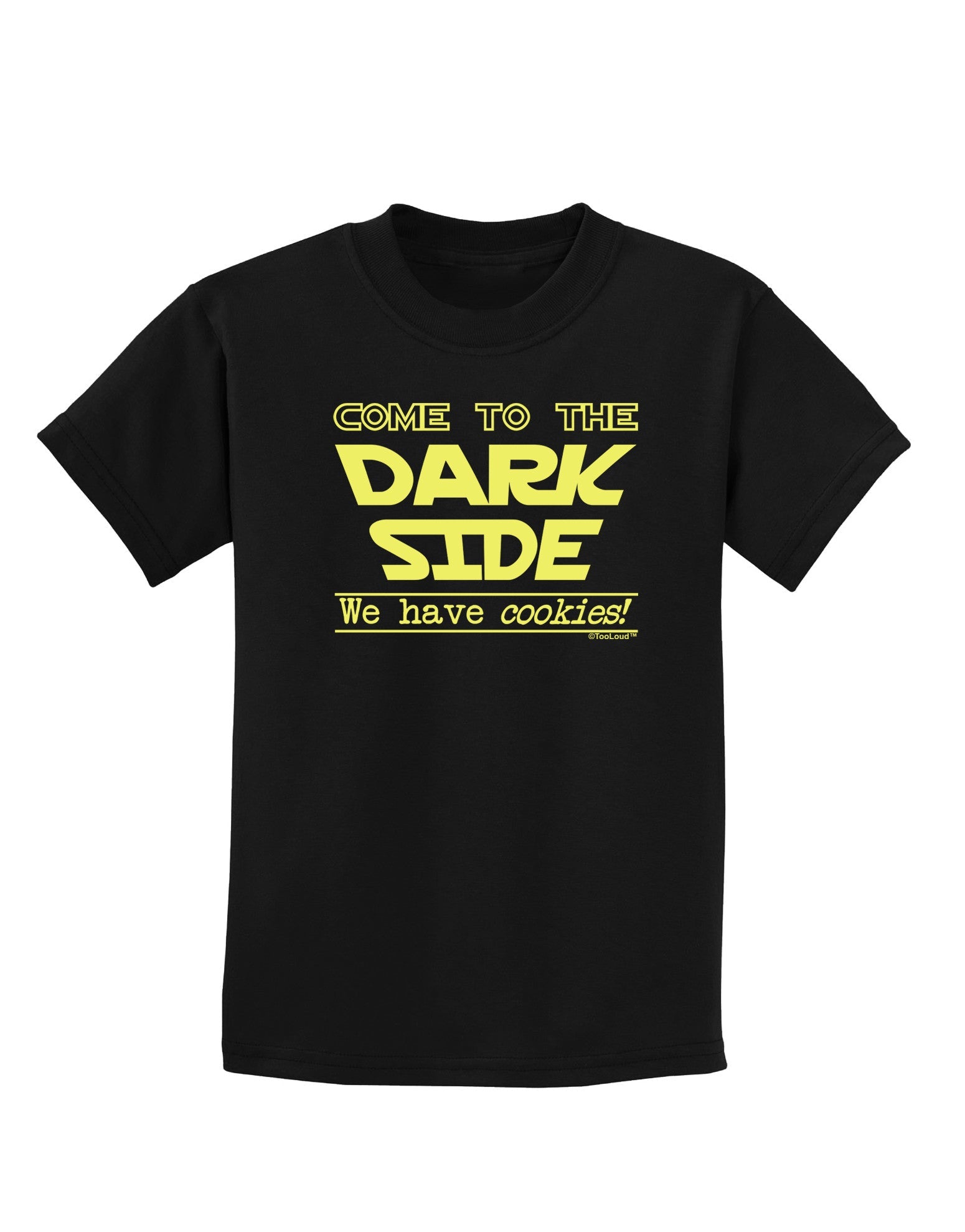 Come To The Dark Side - Cookies Childrens Dark T-Shirt-Childrens T-Shirt-TooLoud-Black-X-Small-Davson Sales
