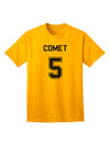 Comet 5 Adult T-Shirt - Premium Reindeer Jersey-Mens T-shirts-TooLoud-Gold-Small-Davson Sales