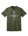 Compass Rose - Skull and Crossbones Adult Dark T-Shirt-Mens T-Shirt-TooLoud-Military-Green-Small-Davson Sales