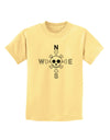 Compass Rose - Skull and Crossbones Childrens T-Shirt-Childrens T-Shirt-TooLoud-Daffodil-Yellow-X-Small-Davson Sales