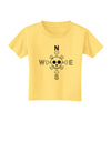 Compass Rose - Skull and Crossbones Toddler T-Shirt-Toddler T-Shirt-TooLoud-Daffodil-Yellow-2T-Davson Sales