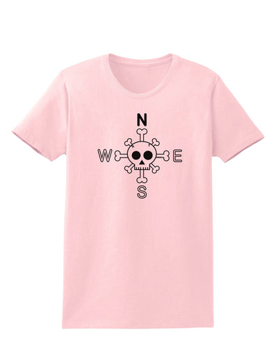 Compass Rose - Skull and Crossbones Womens T-Shirt-Womens T-Shirt-TooLoud-PalePink-X-Small-Davson Sales