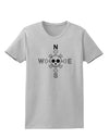 Compass Rose - Skull and Crossbones Womens T-Shirt-Womens T-Shirt-TooLoud-AshGray-X-Small-Davson Sales