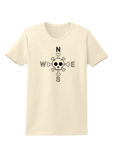 Compass Rose - Skull and Crossbones Womens T-Shirt-Womens T-Shirt-TooLoud-Natural-X-Small-Davson Sales