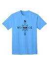 Compass Rose - Stylish Skull and Crossbones Adult T-Shirt-Mens T-shirts-TooLoud-Aquatic-Blue-Small-Davson Sales