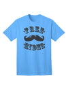 Complimentary Mustache Rides - Premium Adult T-Shirt Collection-Mens T-shirts-TooLoud-Aquatic-Blue-Small-Davson Sales