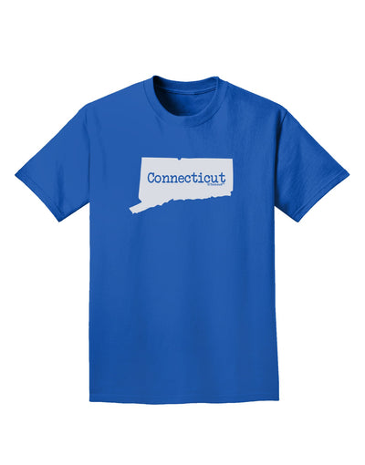 Connecticut - United States Shape Adult Dark T-Shirt by TooLoud-Mens T-Shirt-TooLoud-Royal-Blue-Small-Davson Sales
