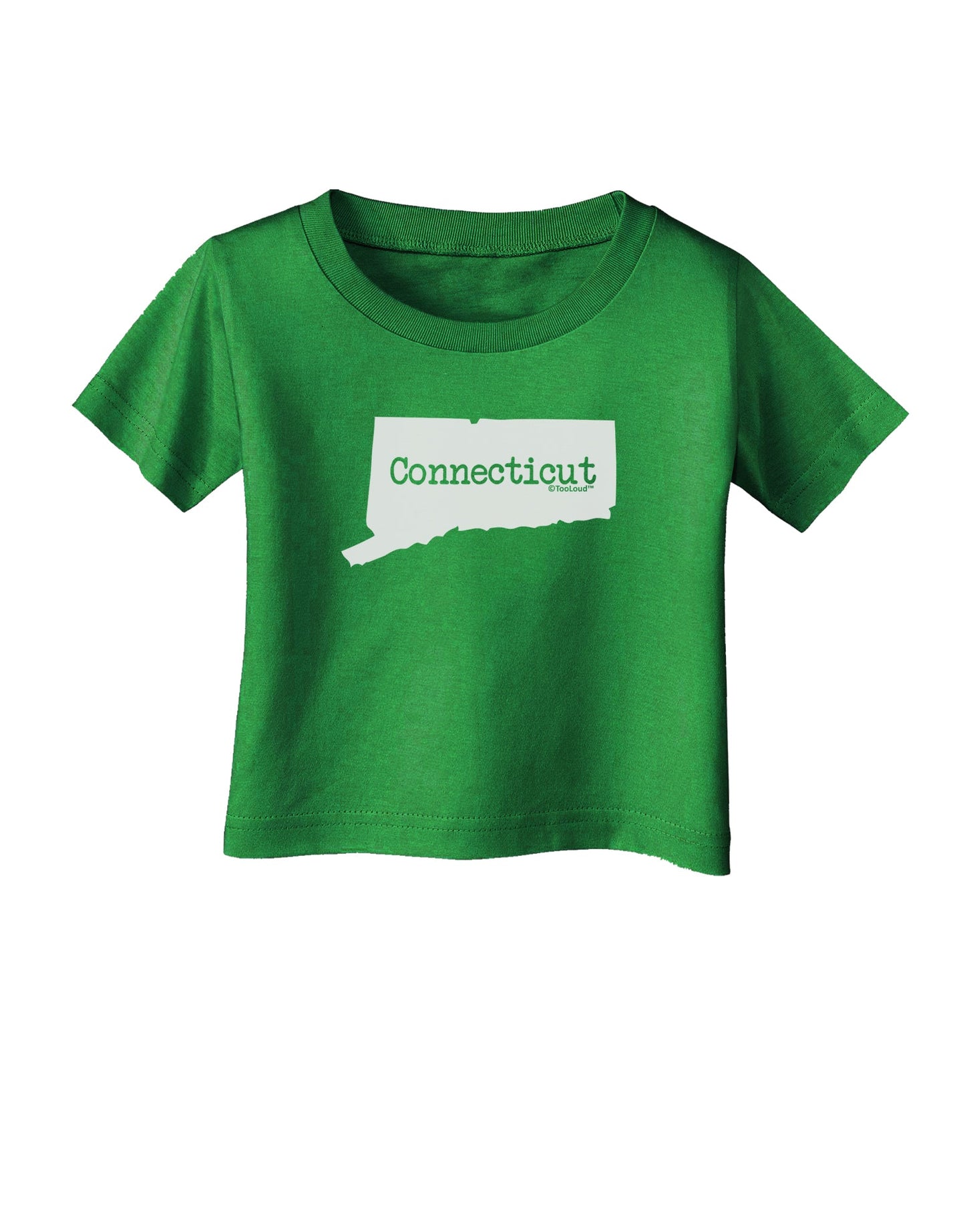 Connecticut - United States Shape Infant T-Shirt Dark by TooLoud-Infant T-Shirt-TooLoud-Clover-Green-06-Months-Davson Sales